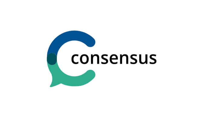 Logo Consensu vyhledávač pro výzkum